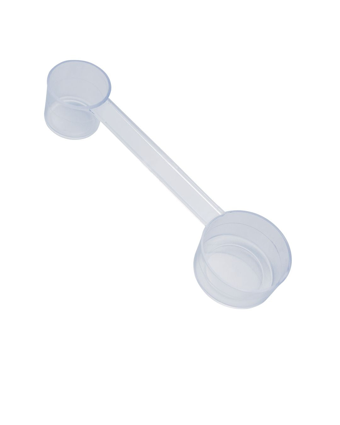 Cuchara medidora transparente doble