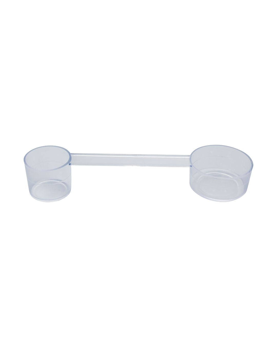 Cuchara medidora transparente doble