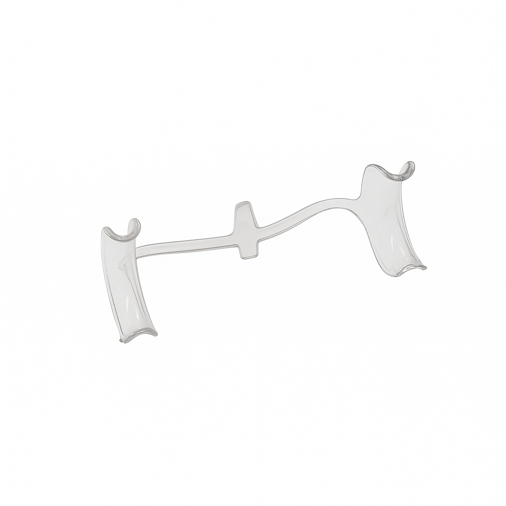 Retractor intraoral transparente infantil