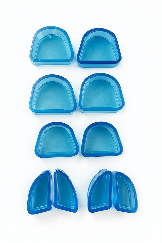 Zócalo ranurado para articulador desechable con 10 piezas