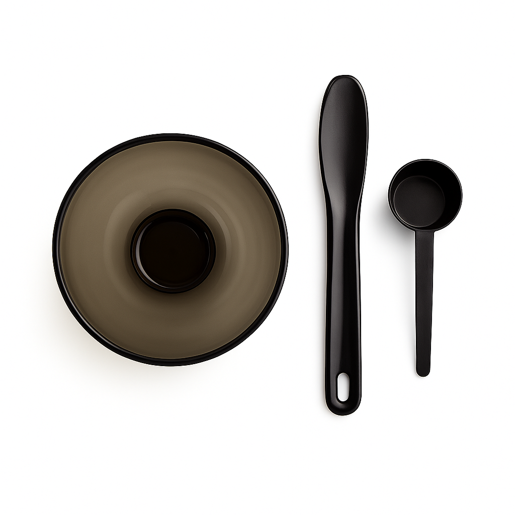 Kit de Belleza Bowl mediana con espátula y cuchara medidora
