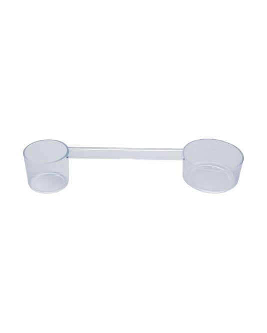 Cuchara medidora transparente doble