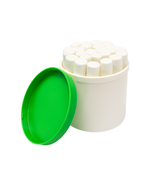 Contenedor de rollos de algodón