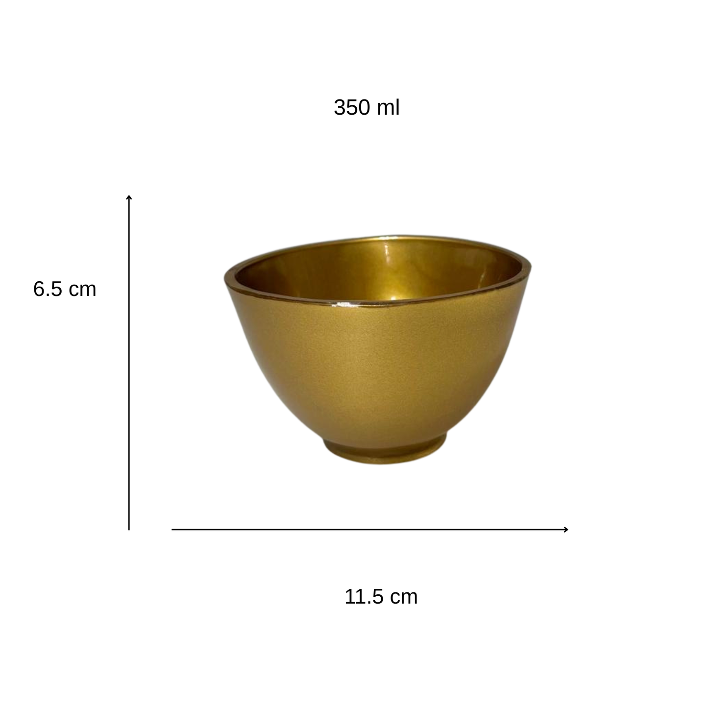 Kit de Bowls Flexibles para Spa y Facial (5 Piezas) | Dorado y Cobre