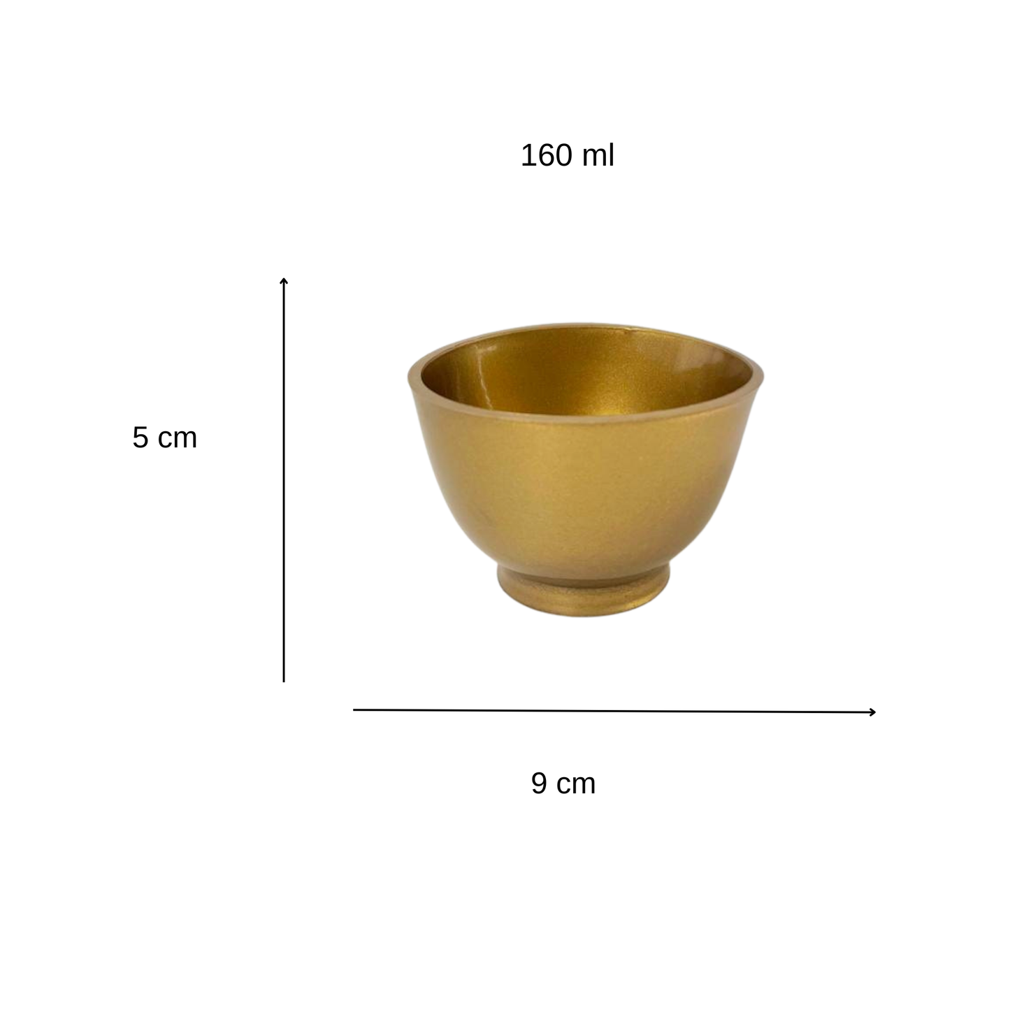 Kit de Bowls Flexibles para Spa y Facial (5 Piezas) | Dorado y Cobre