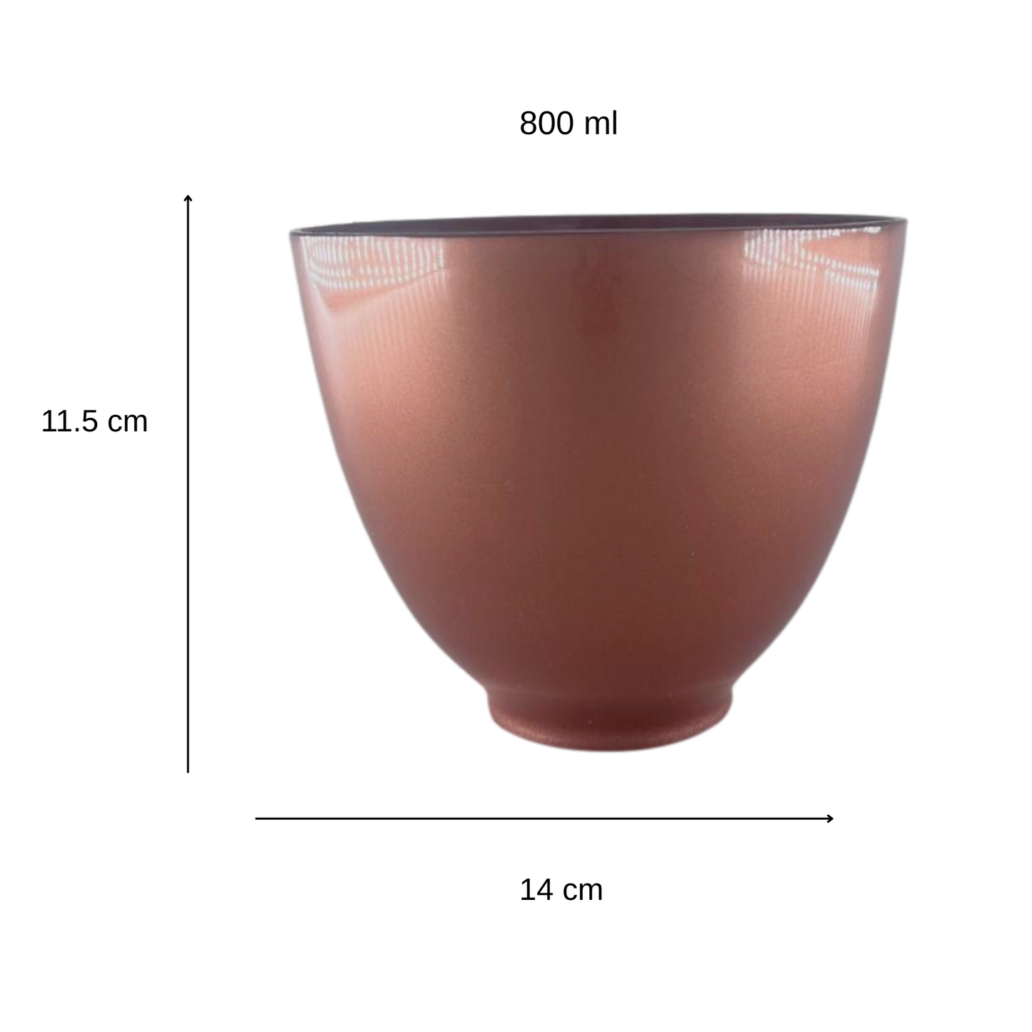 Kit de Bowls Flexibles para Spa y Facial (5 Piezas) | Dorado y Cobre