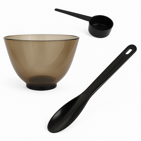 Kit de Belleza Bowl mediana con espátula y cuchara medidora