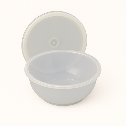Taza rígida para acrílico  con tapa
