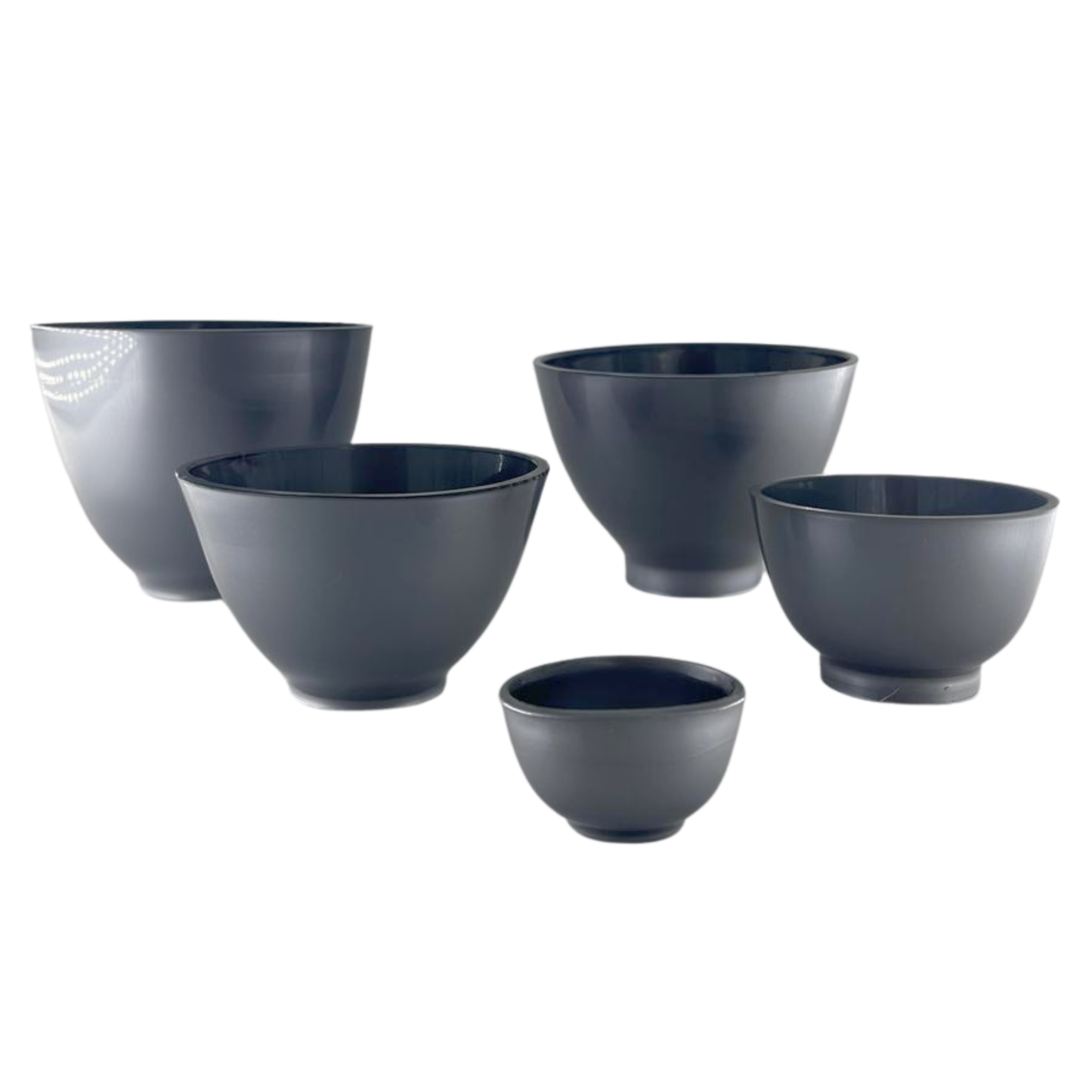 Kit de Bowls Flexibles para Spa y Facial (5 Piezas) | Dorado, Plata y Cobre